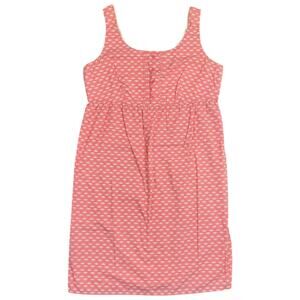 Hanna Andersson Pink Floral Sleeveless Nightgown Sleep Dress 100% Cotton - 14